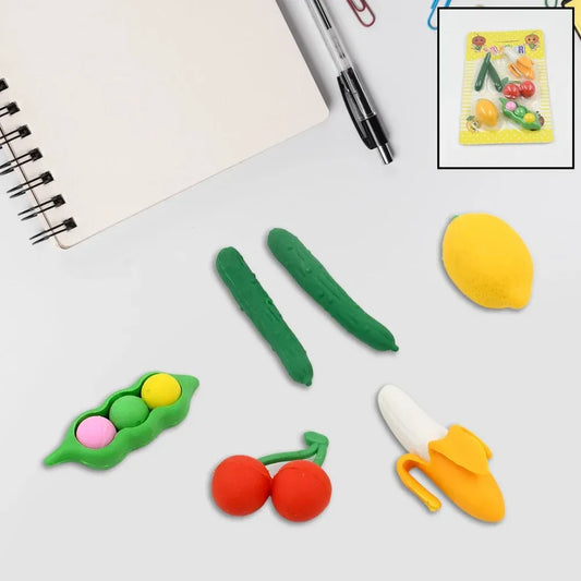 3d fun shape erasers - office