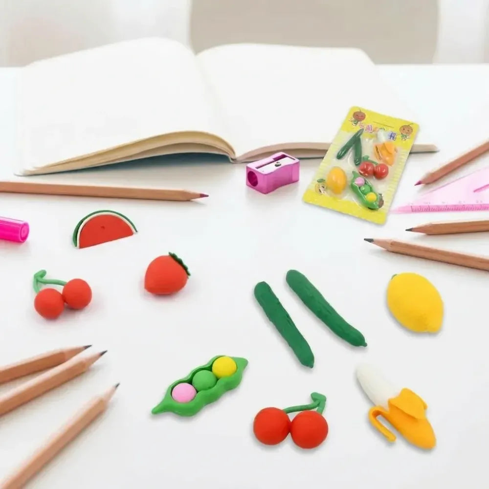 3d fun shape erasers - office
