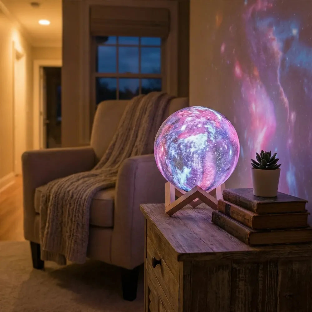 3d moon lamp humidifier - office