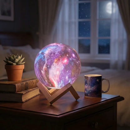 3d moon lamp humidifier - office