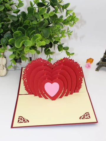 3d Paper Wish Card High Quality Paper Card All Design Card Good Wishing Card (All 3d Card Birthday Christmas Card  Cartoon Card Love Heart Card) (1 Pc)