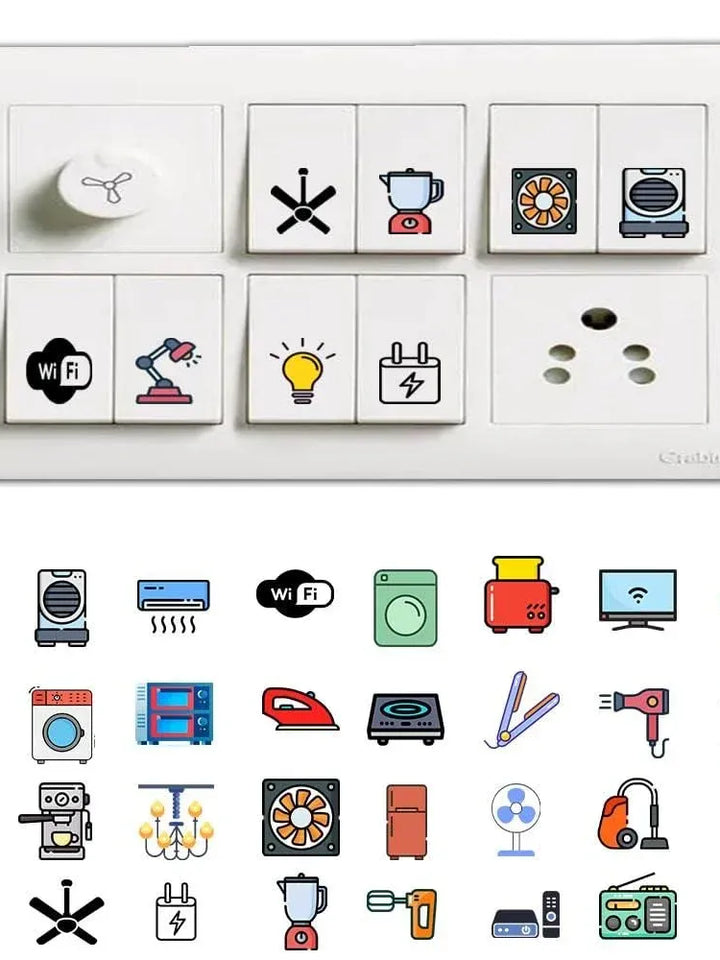 3D Premium Switch Stickers – 149 PCS