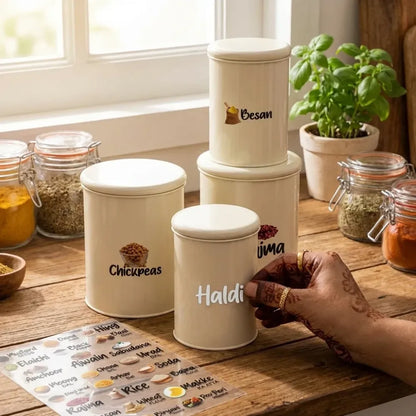 3d spice jar stickers