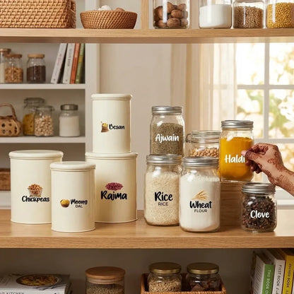 3d spice jar stickers