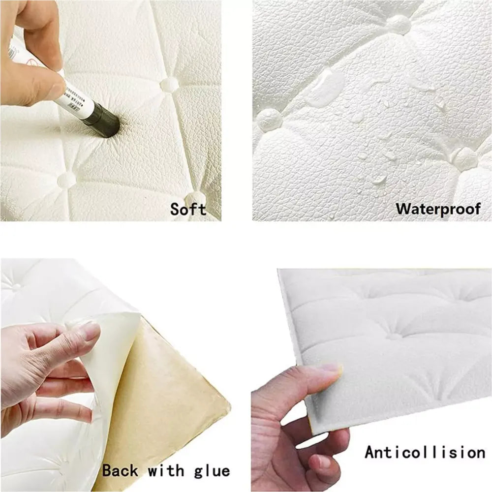 3d textured wall cushion