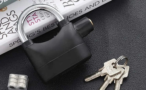 Waterproof motion sensor siren alarm lock