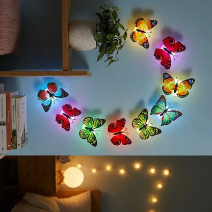 3dbutterfly led light for home decoration (pack of 3)