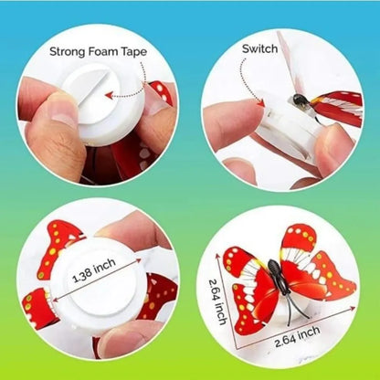 3dbutterfly led light for home decoration (pack of 3)