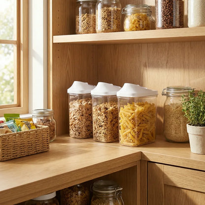 3pc kitchen storage jar set - home &