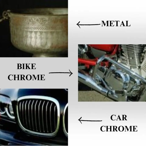 Metal & chrome shiner