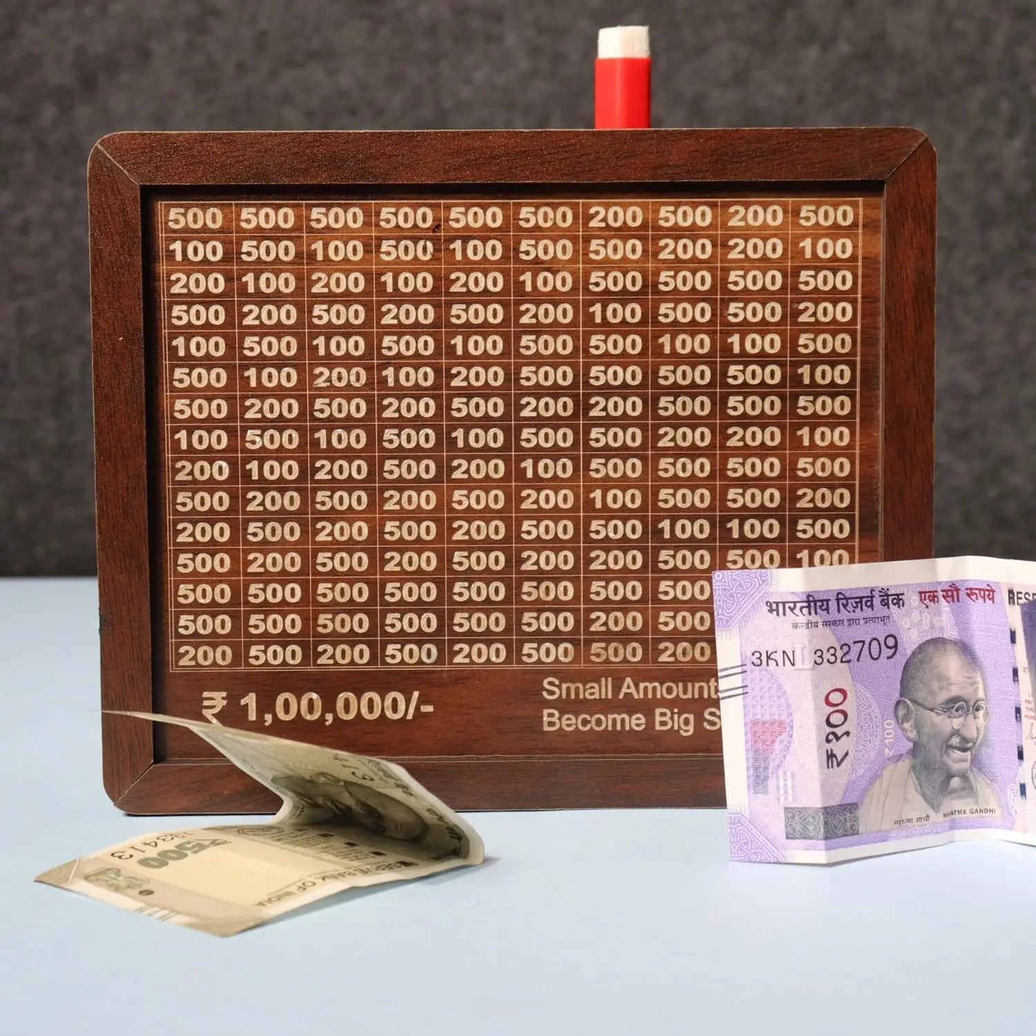 Savings challenge piggy bank