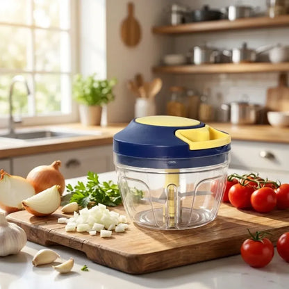 4-blade manual chopper – 650ml - home & kitchen