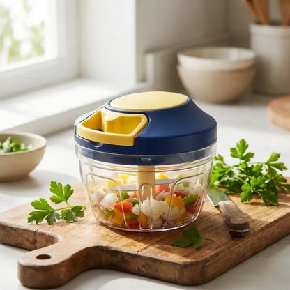 4-blade manual chopper – 650ml - home & kitchen
