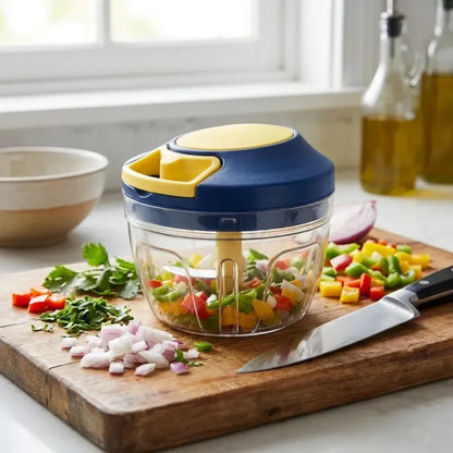 4-blade manual chopper – 650ml - home & kitchen