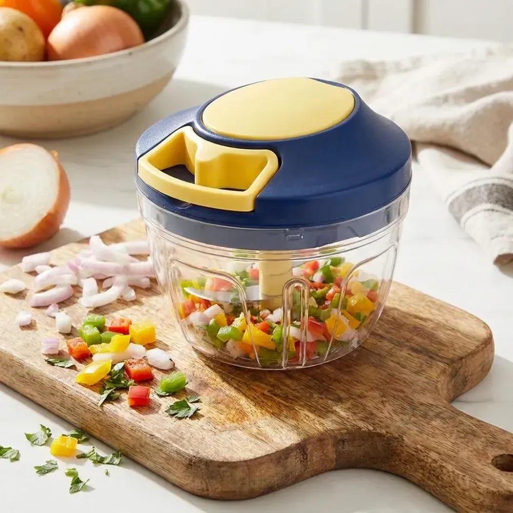 4-blade manual chopper – 650ml - home & kitchen
