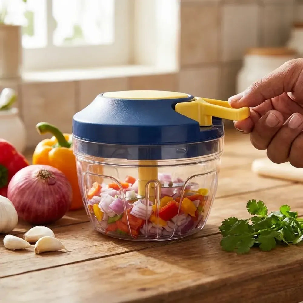 4-blade vegetable & fruit chopper - home kitchen