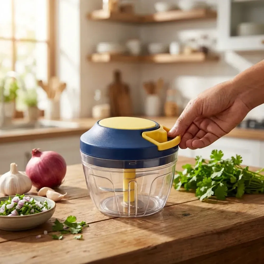 4-blade vegetable & fruit chopper - home kitchen