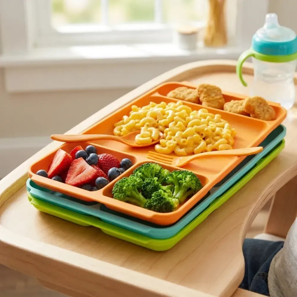 4-compartment dinner plate set - home & kitchen