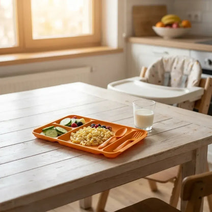 4-compartment dinner plate set - home & kitchen