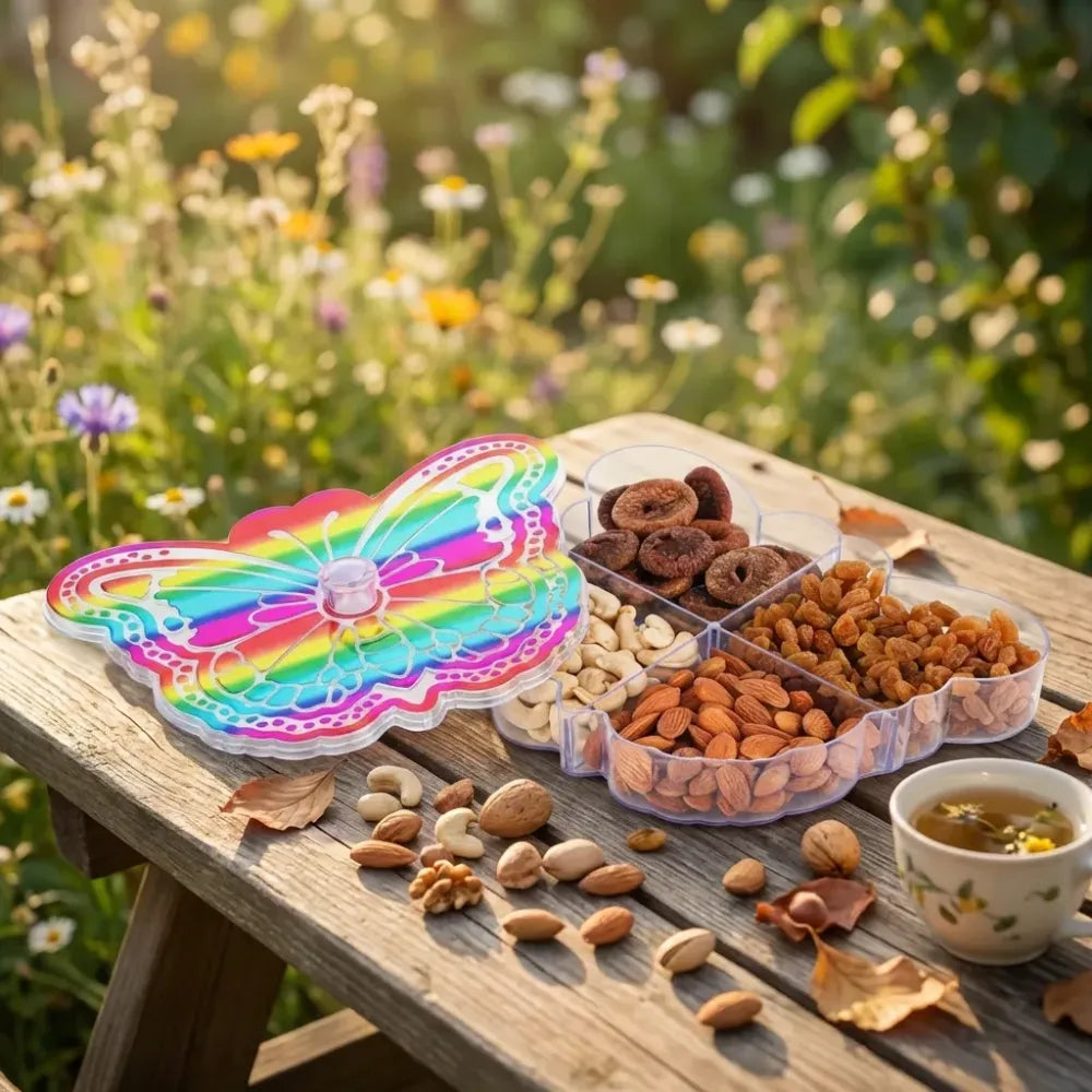4-compartment dry fruit box - kitchen tool