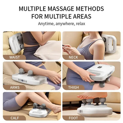 4-head deep tissue massage gun - health & beauty