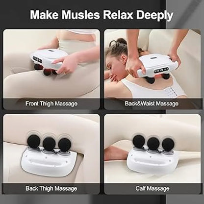 4-head deep tissue massage gun - health & beauty