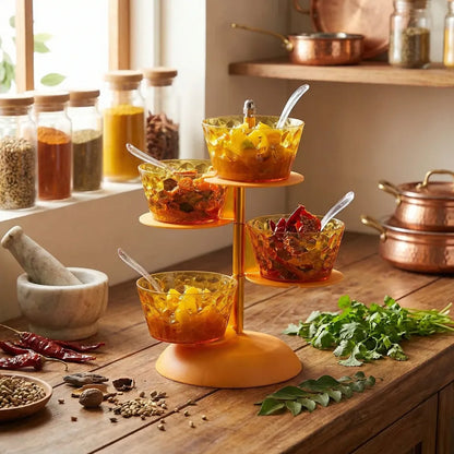 4-in-1 rotating spice rack - home & kitchen