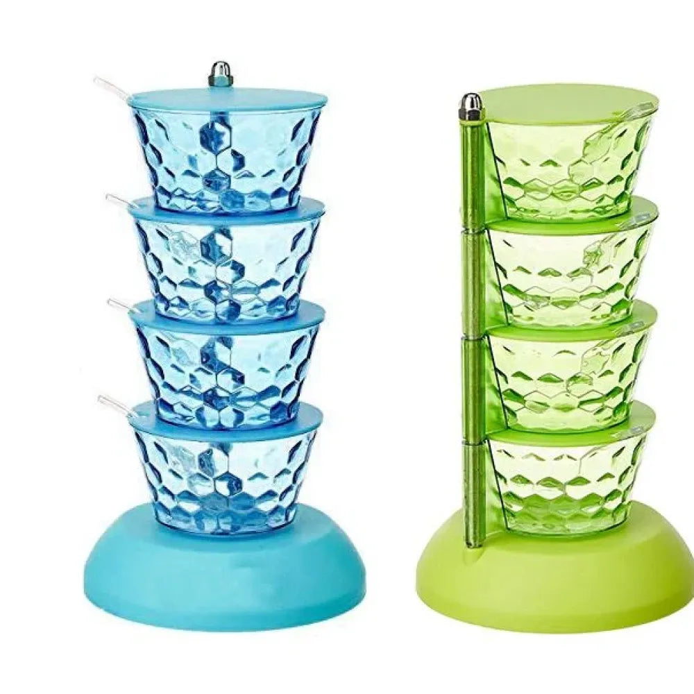 4-in-1 rotating spice rack - home & kitchen