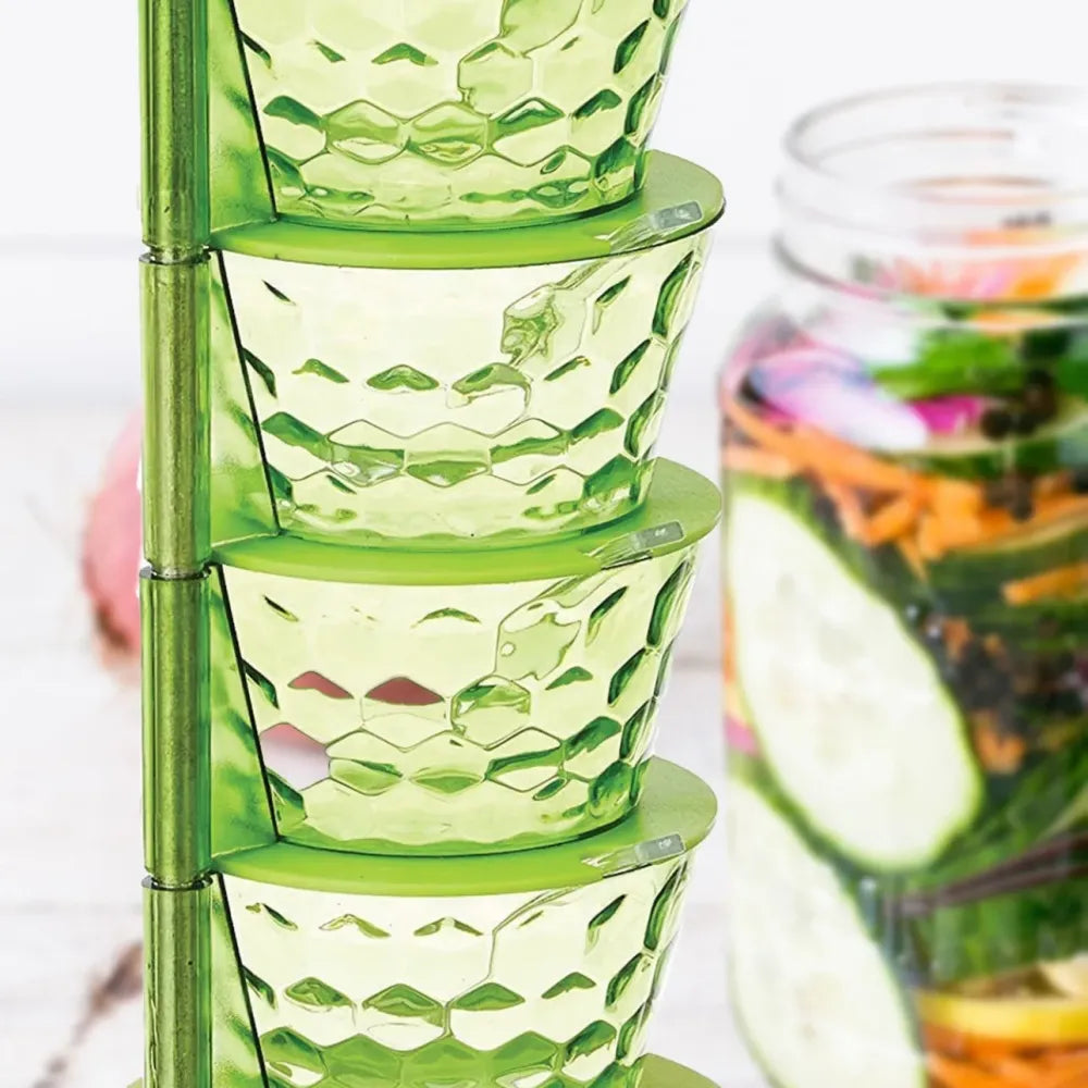 4-in-1 rotating spice rack - home & kitchen