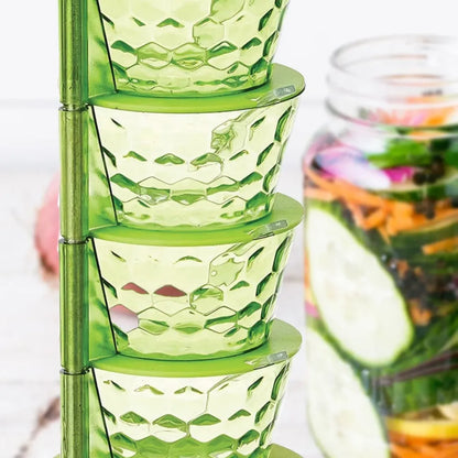 4-in-1 rotating spice rack - home & kitchen