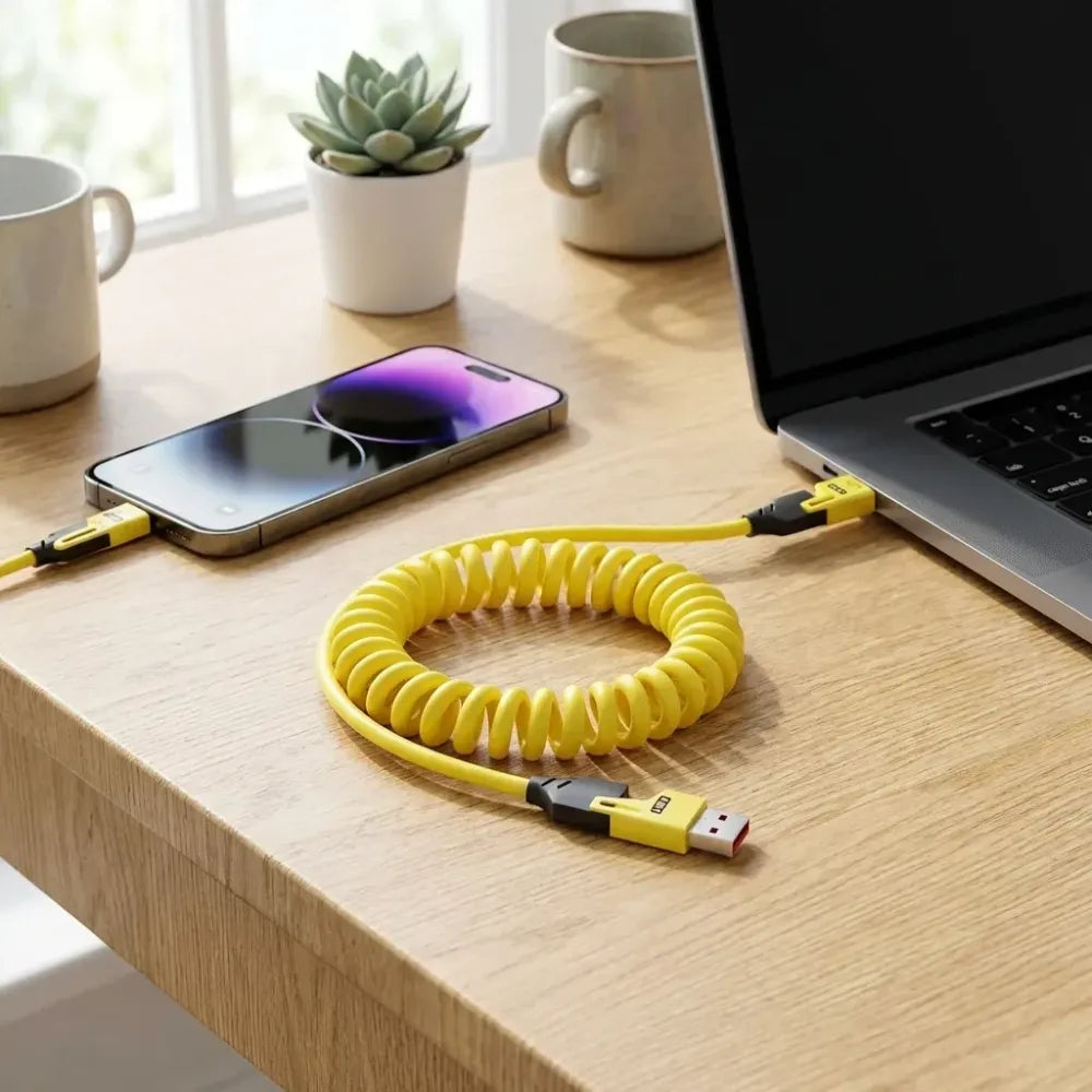 4 in 1 spring data cable
