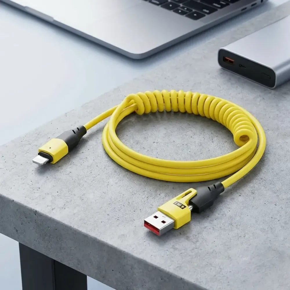 4 in 1 spring data cable