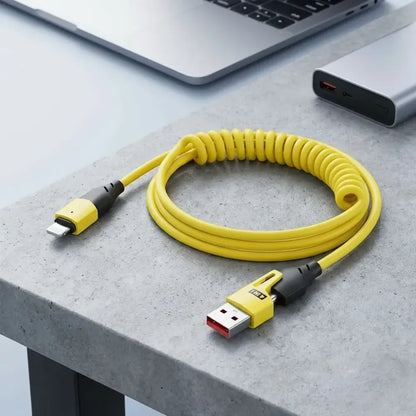 4 in 1 spring data cable