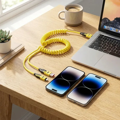 4 in 1 spring data cable