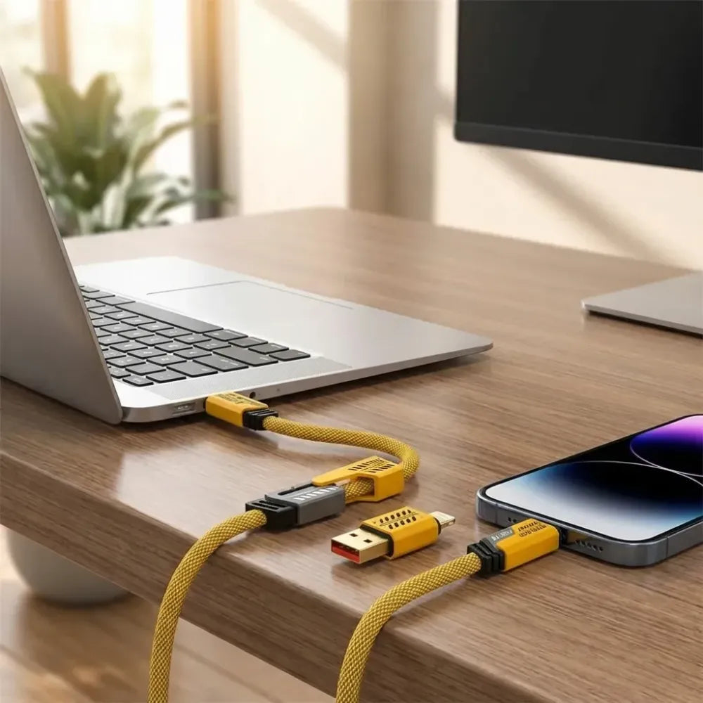 4-in-1 usb c lightning cable