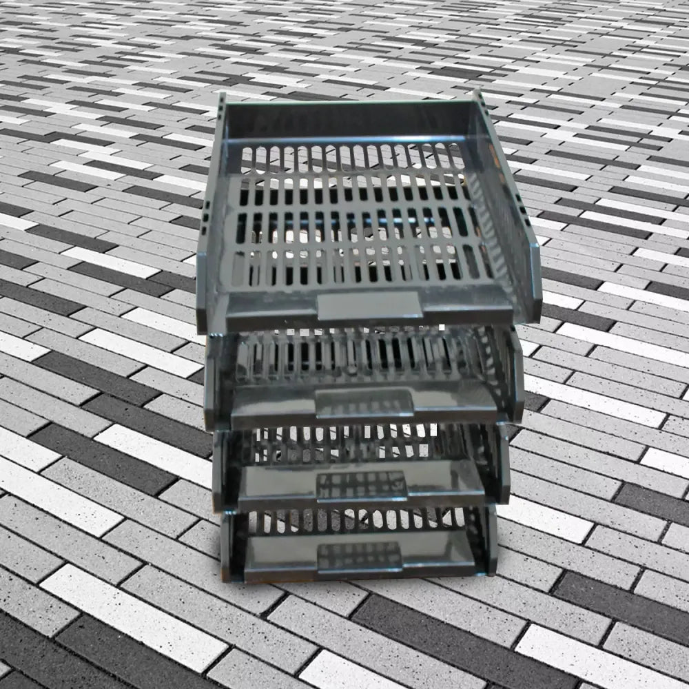 4-layer desktop file rack