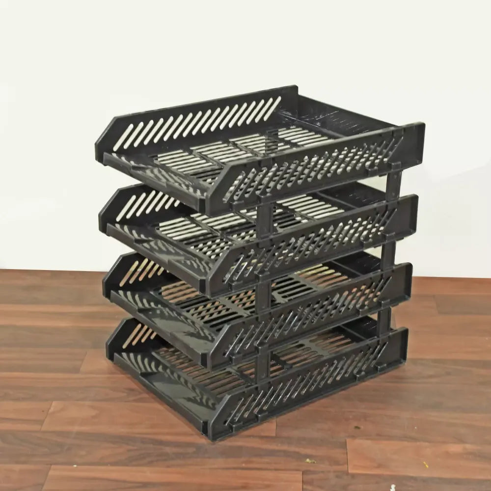 4-layer desktop file rack