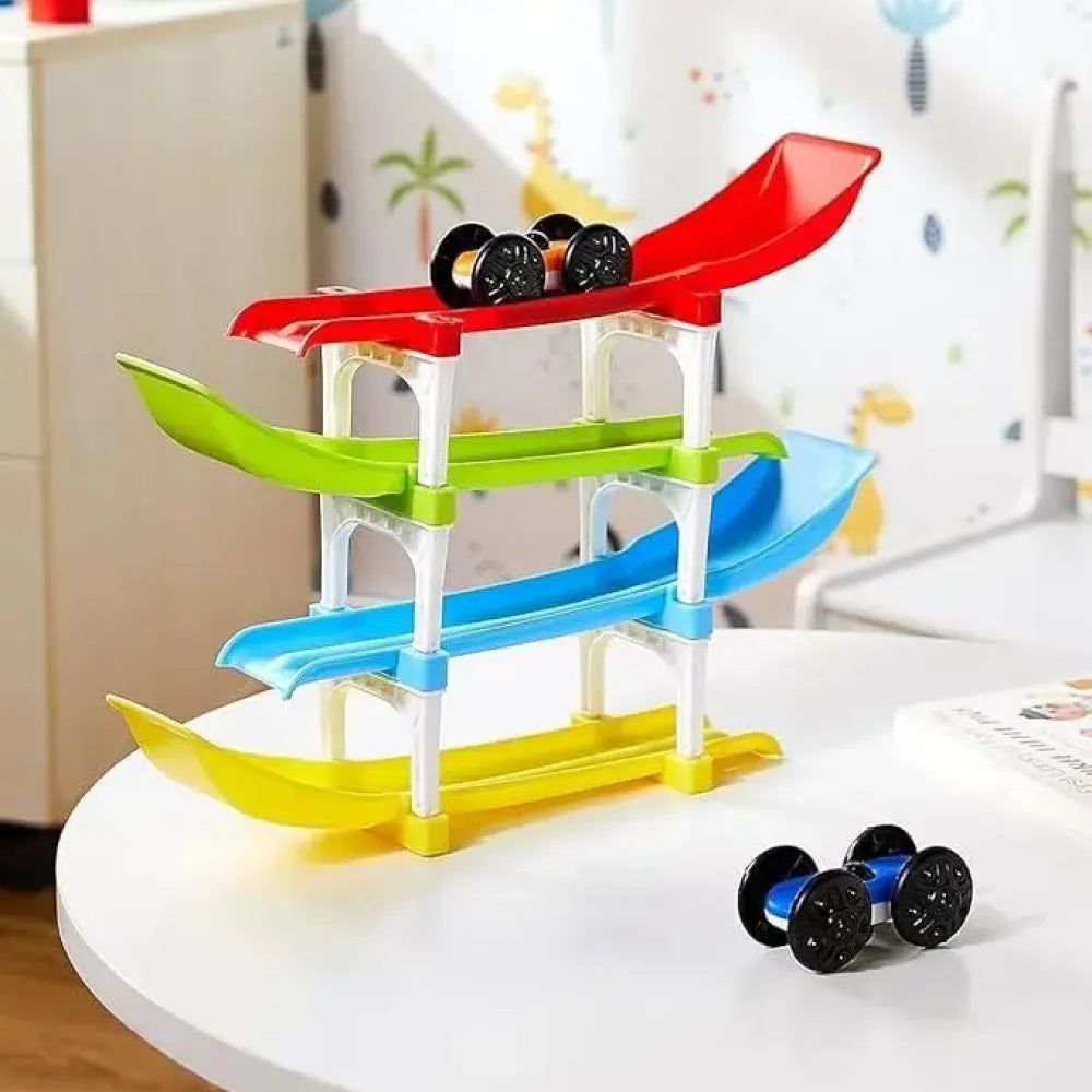 4-level ramp racer toy set