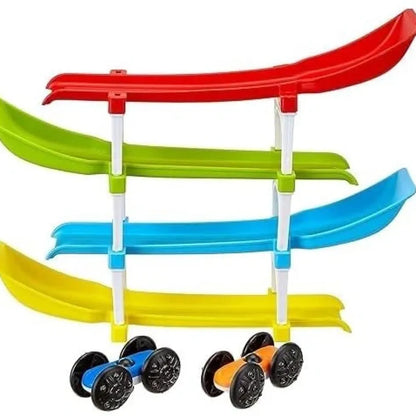 4-level ramp racer toy set