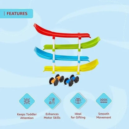 4-level ramp racer toy set