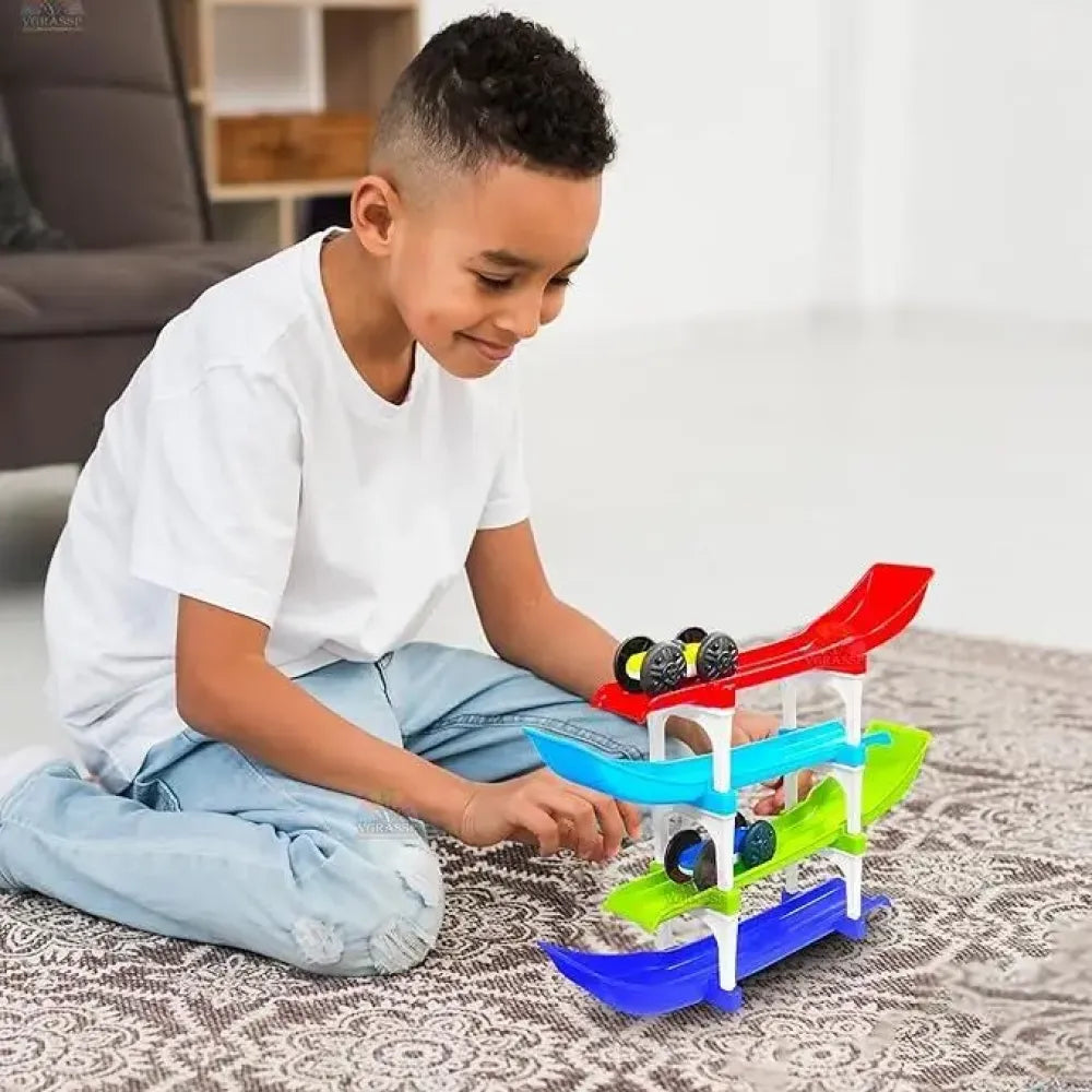 4-level ramp racer toy set