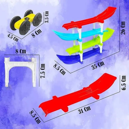 4-level ramp racer toy set