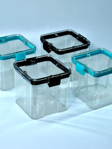 4 Pc 700ml Square Food Containers