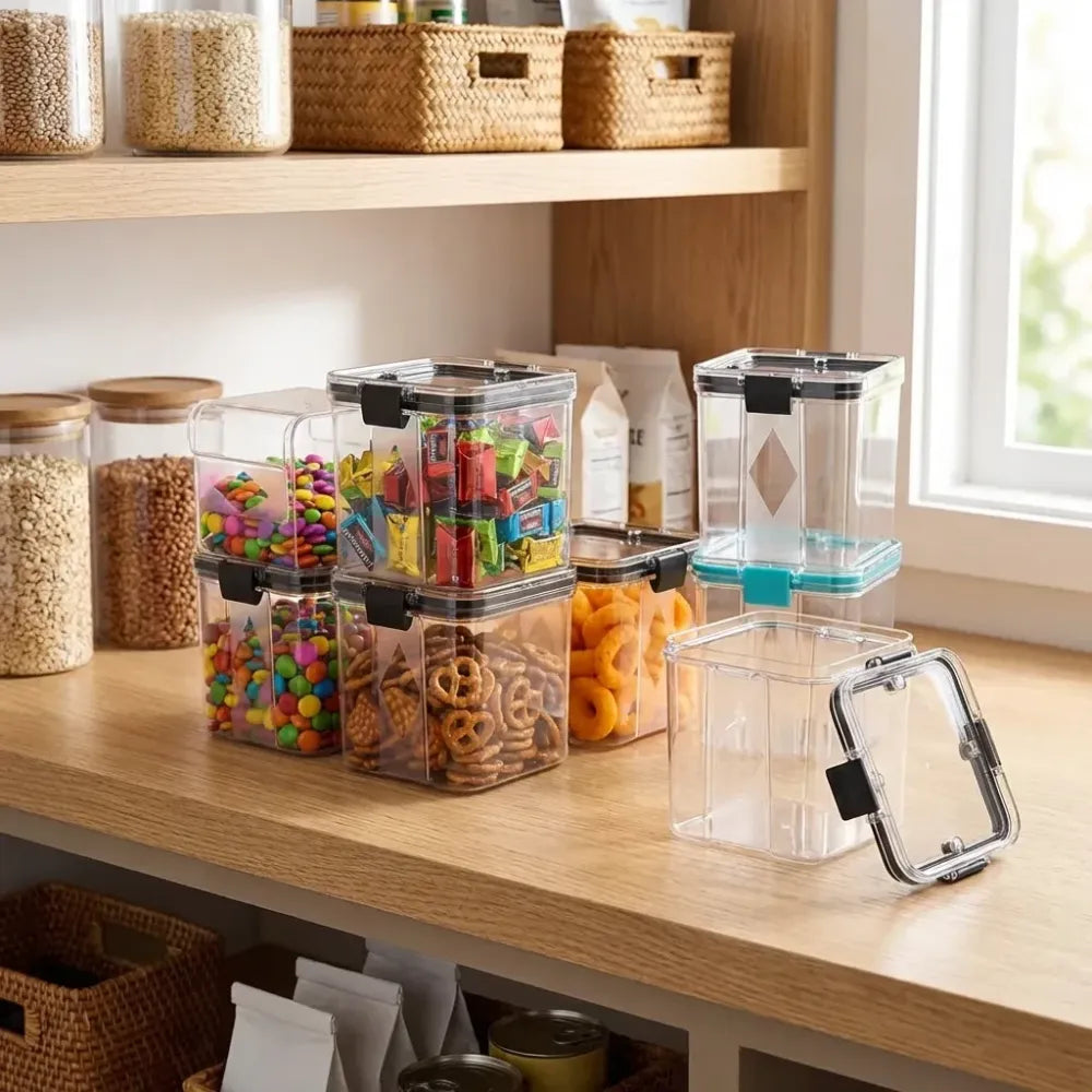 4 pc 700ml square food containers - home & kitchen