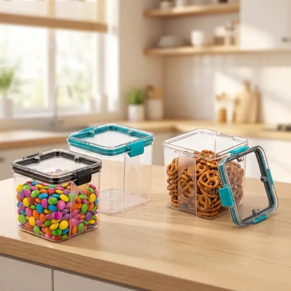 4 pc 700ml square food containers - home & kitchen