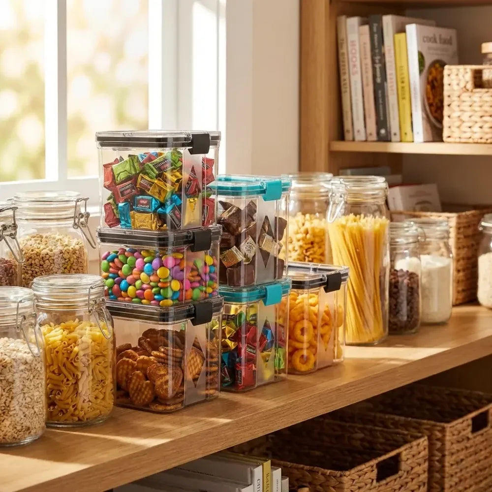 4 pc 700ml square food containers - home & kitchen