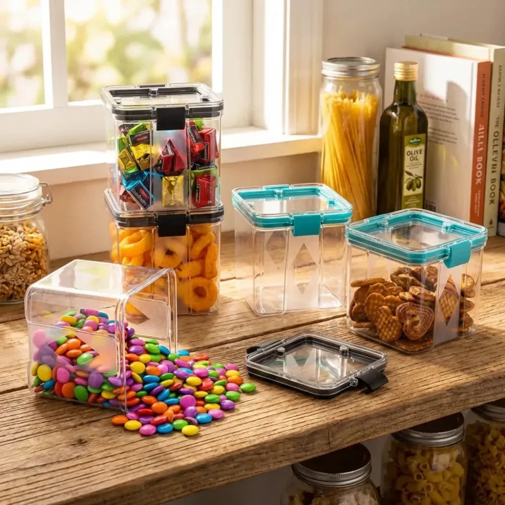 4 pc 700ml square food containers - home & kitchen