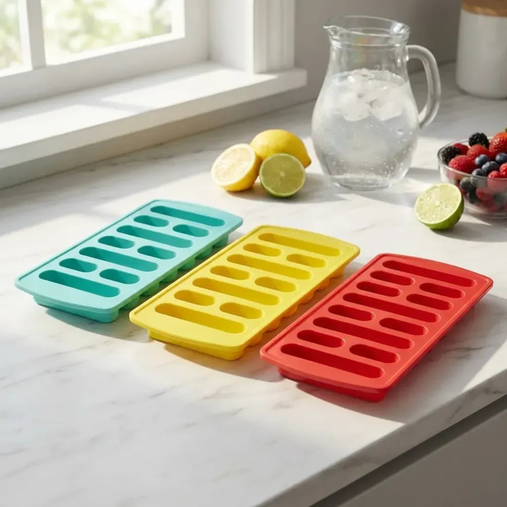 4-piece fancy ice tray set - home & kitchen