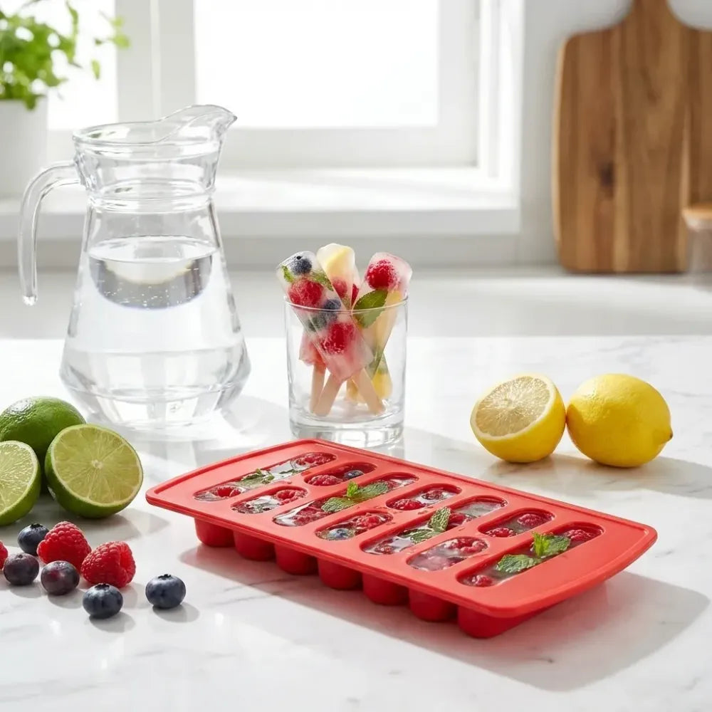 4-piece fancy ice tray set - home & kitchen