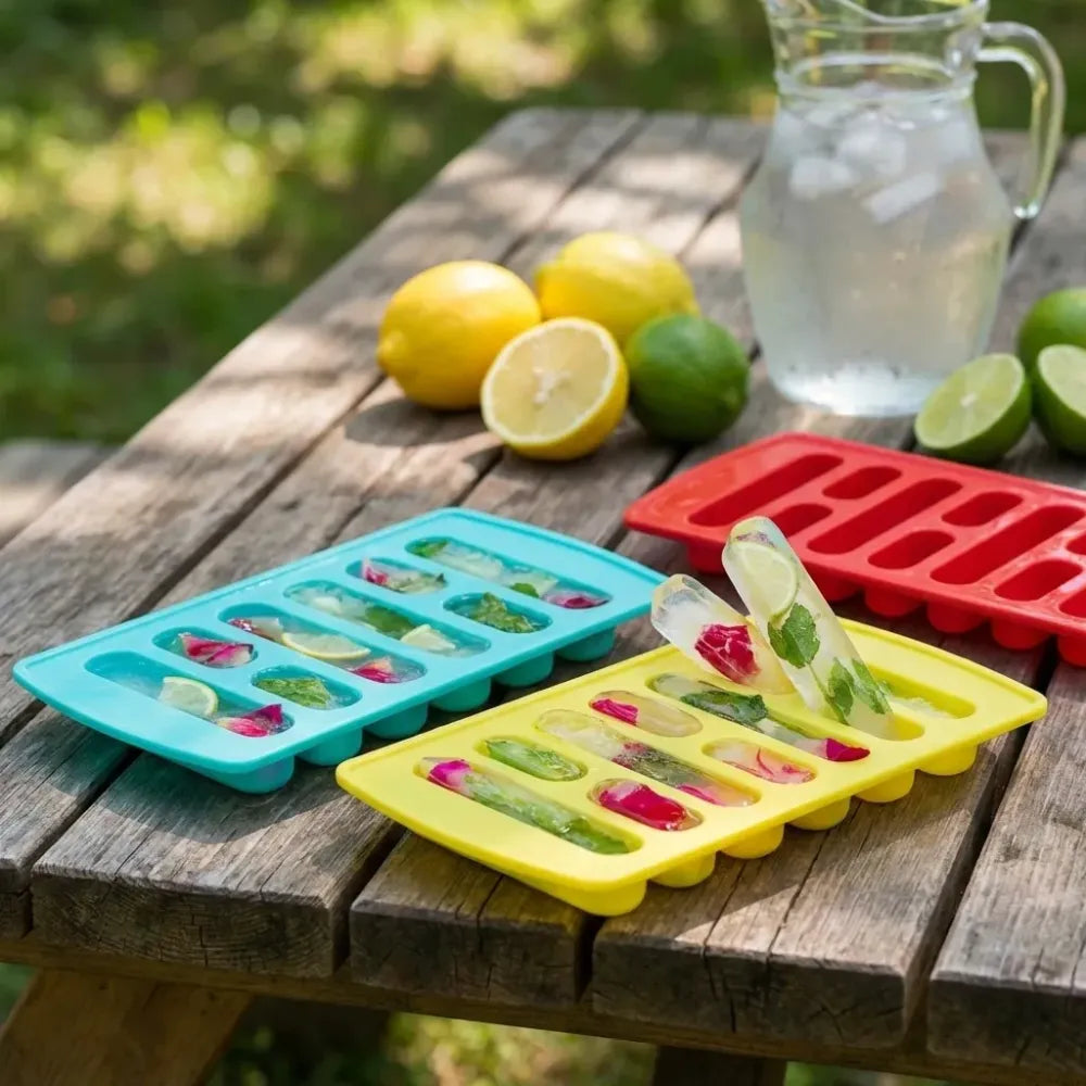4-piece fancy ice tray set - home & kitchen